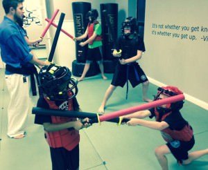 Action Plymouth hosted a foam sword seminar.